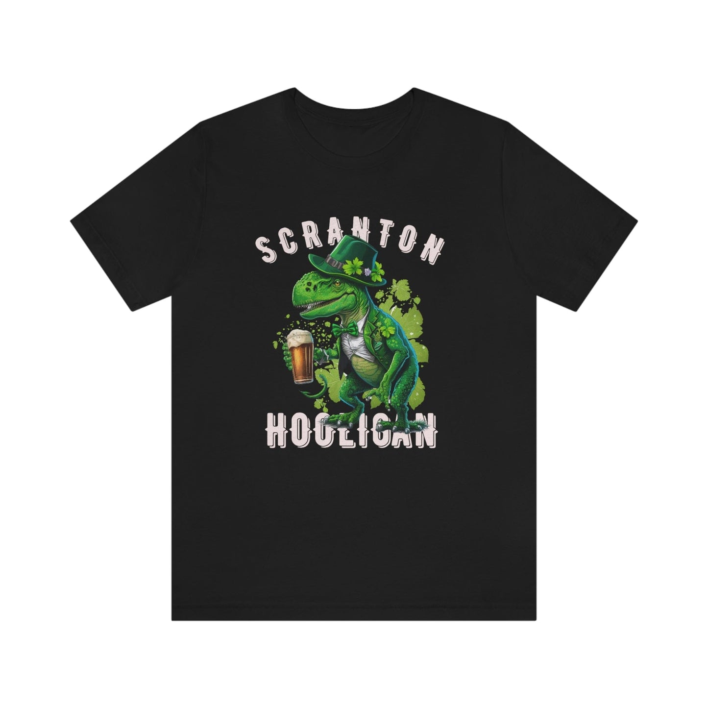 St. Patrick's Day 2023 Unisex Scranton Hooligan Shamrock Malarkey Clover T-Shirt