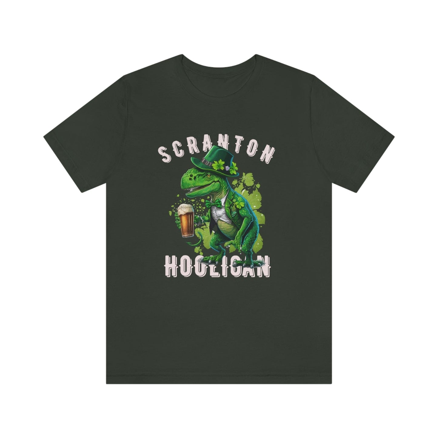 St. Patrick's Day 2023 Unisex Scranton Hooligan Shamrock Malarkey Clover T-Shirt