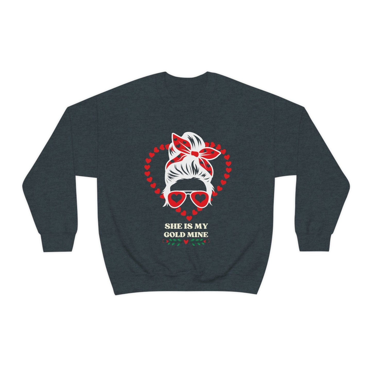 2023 Valentine's Day Gift: "She is My Gold Mine" Sweatshirt for Girlfriend
