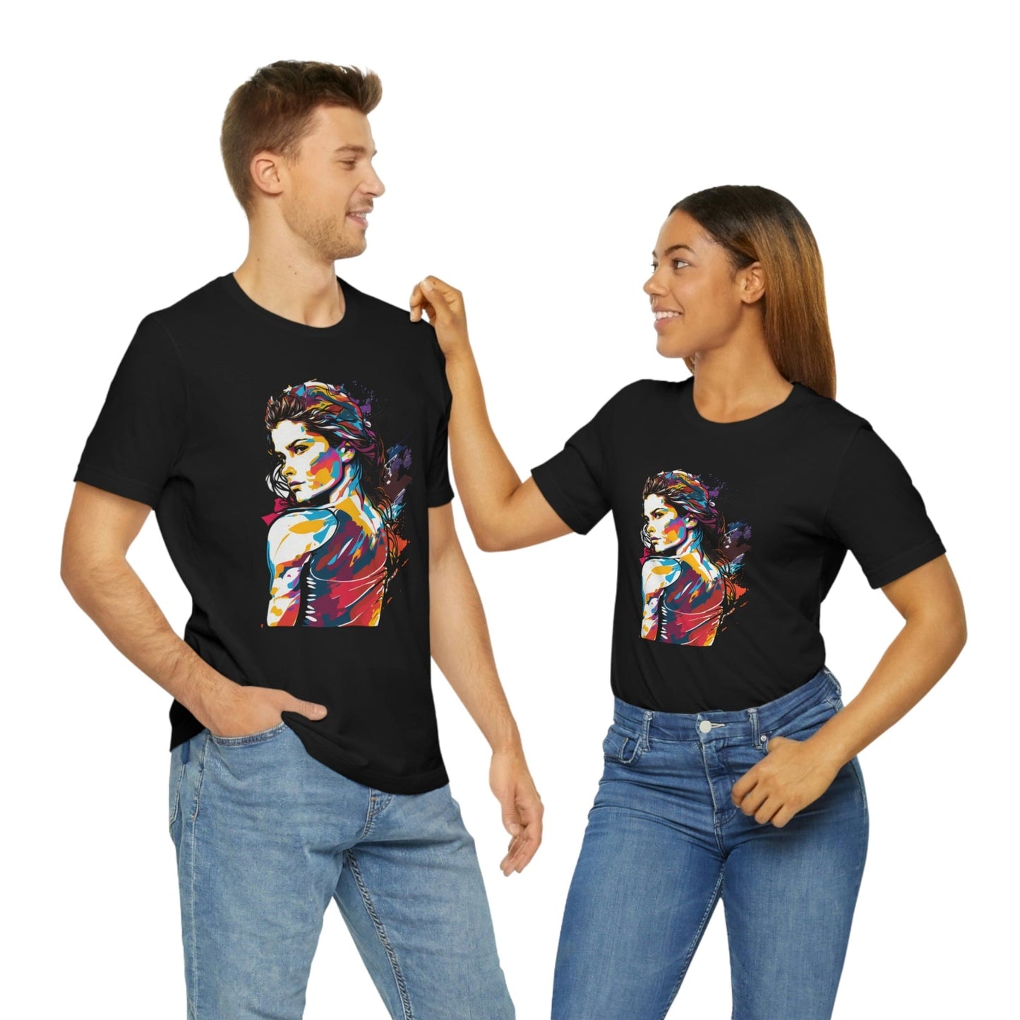2023 Unisex Show Your Feminist Pride with This Groovy Colorful International Women's Day T-Shirt