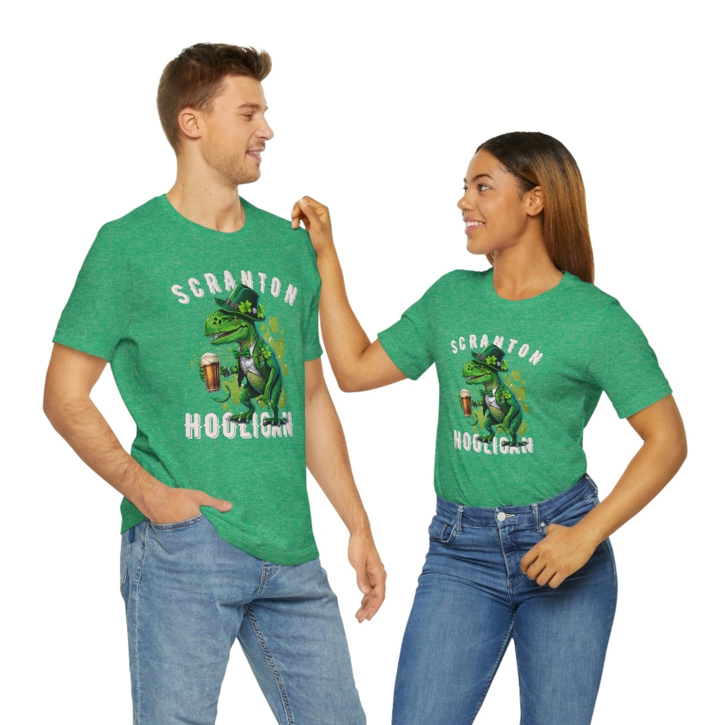 St. Patrick's Day 2023 Unisex Scranton Hooligan Shamrock Malarkey Clover T-Shirt