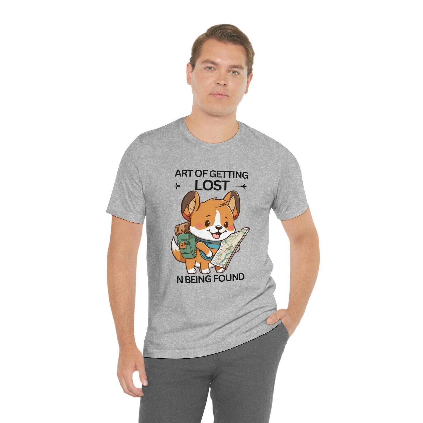 2023 Unisex Art of Getting Lost Pembroke Welsh Corgi Crazy Dog Lover Geek Gift T-Shirt