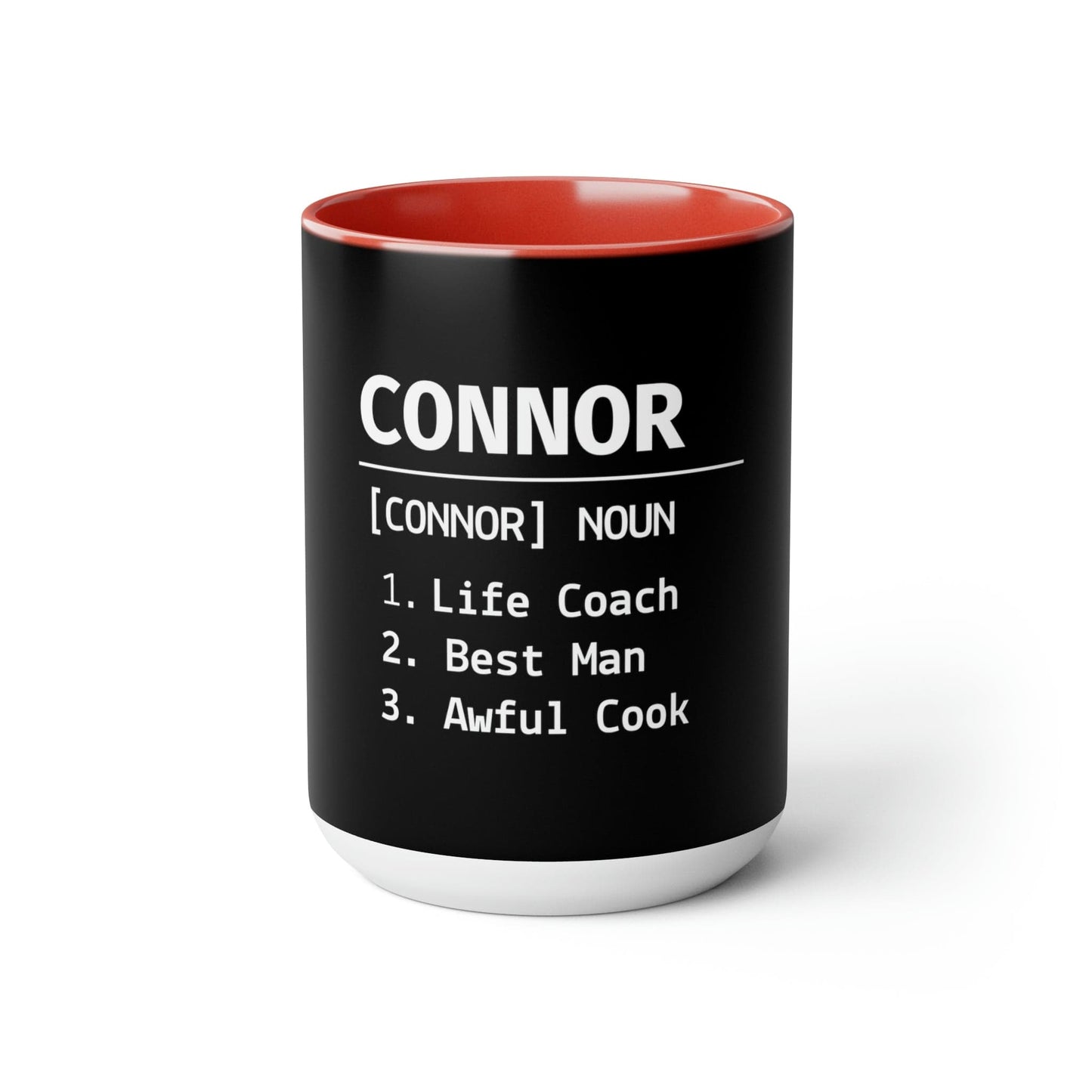 Elevate Your Gift-Giving Game with Name Engraved Mug 2023: Perfect Presents for Mum and Dad 15 oz Two-Tone Coffee Mugs