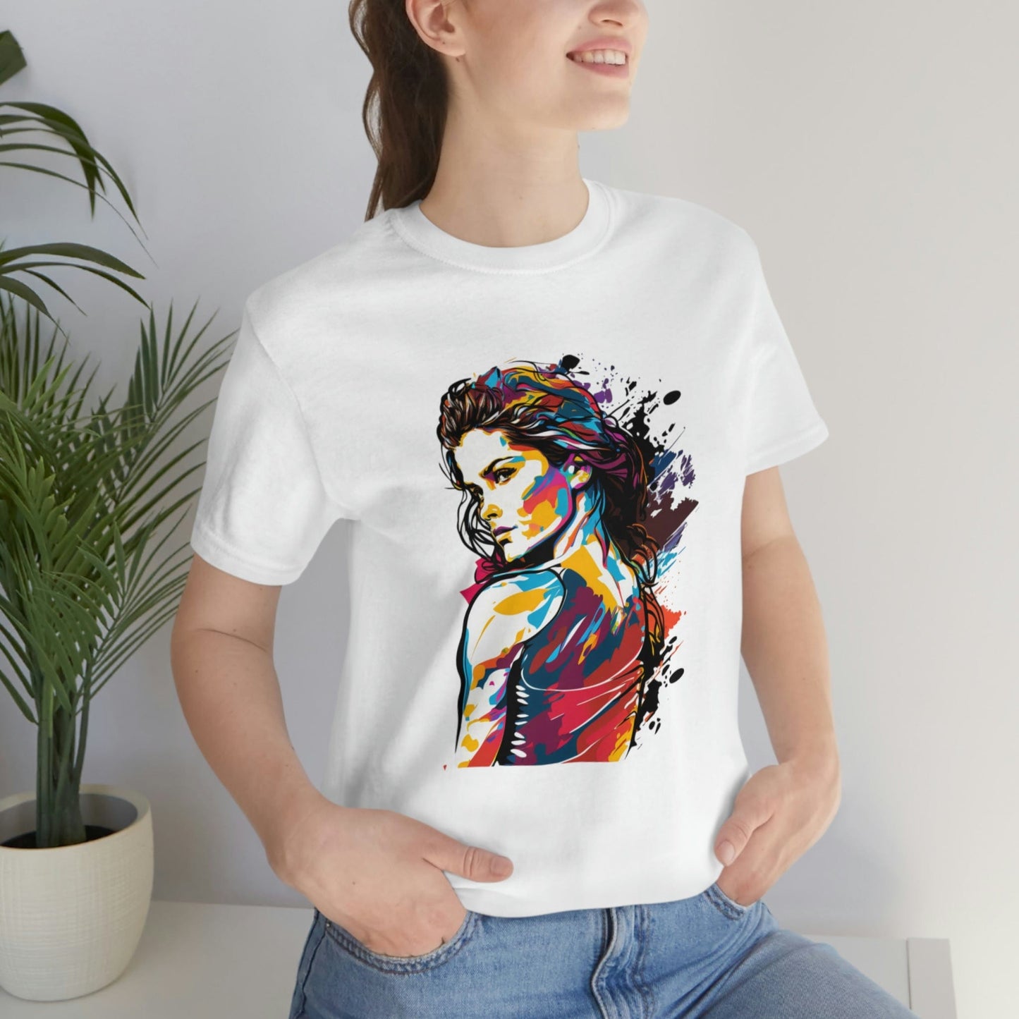2023 Unisex Show Your Feminist Pride with This Groovy Colorful International Women's Day T-Shirt