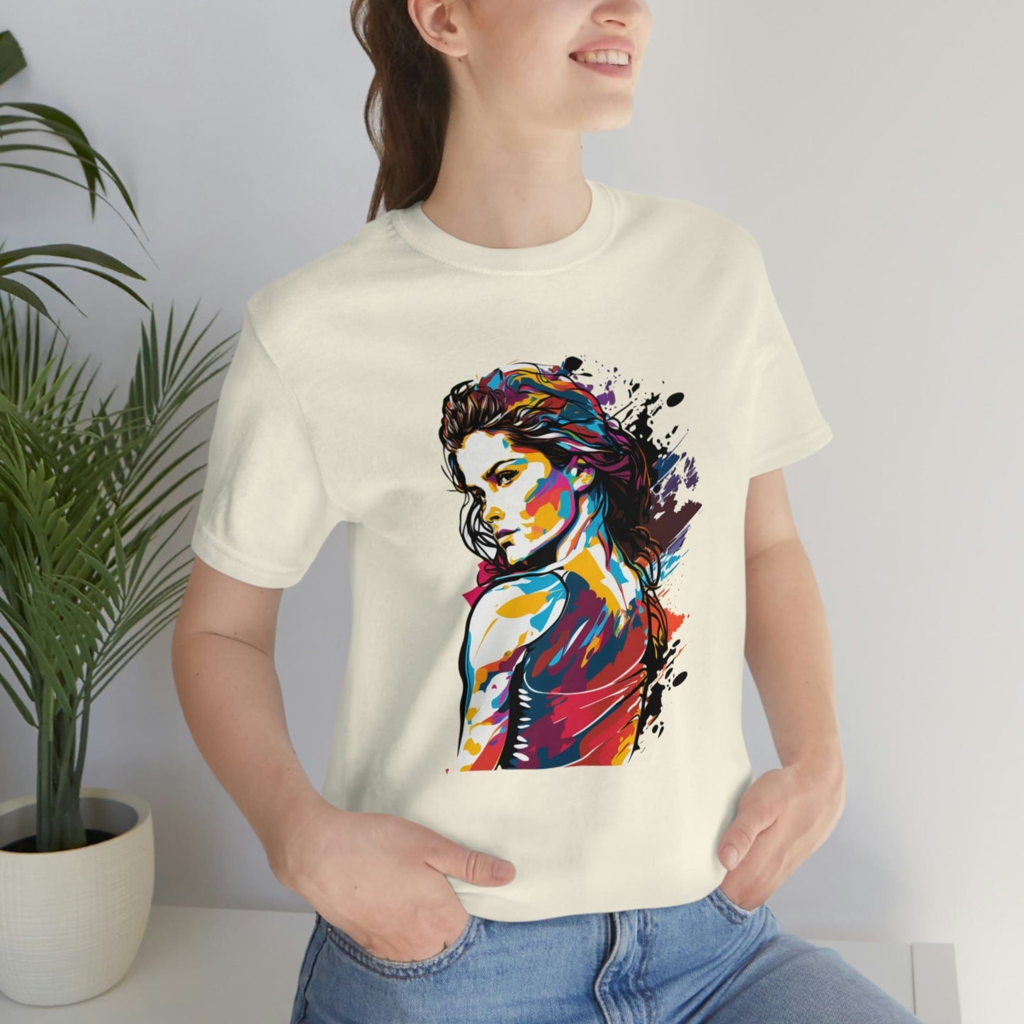 2023 Unisex Show Your Feminist Pride with This Groovy Colorful International Women's Day T-Shirt