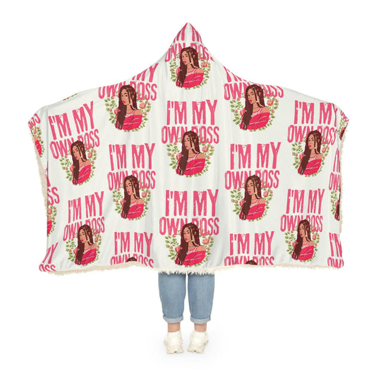 I'm My Own Boss Sherpa Snuggle Blanket - Confident and Empowering Design - SarsariCreations