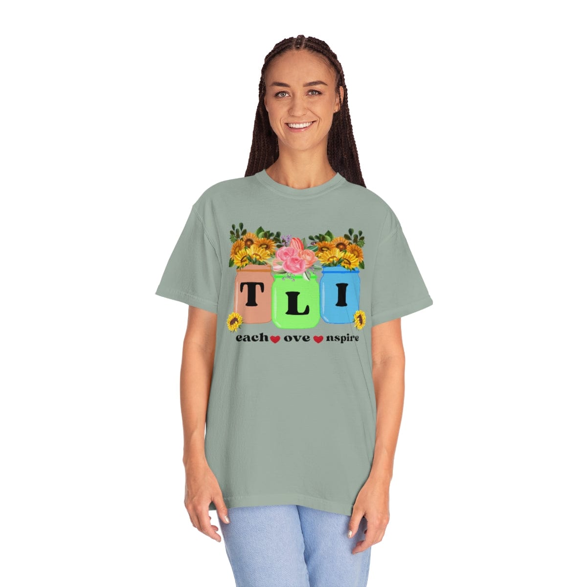 Fall Teacher Comfort Colors Shirt, Thankful Floral Shirt, Teacher Thanksgiving Gift, Teacher Shirt, Teacher Gift, U