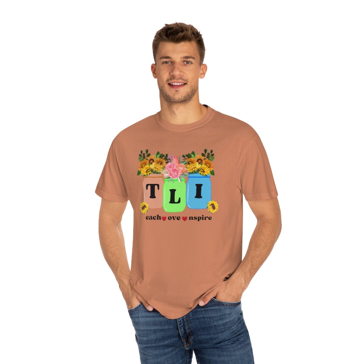 Fall Teacher Comfort Colors Shirt, Thankful Floral Shirt, Teacher Thanksgiving Gift, Teacher Shirt, Teacher Gift, U