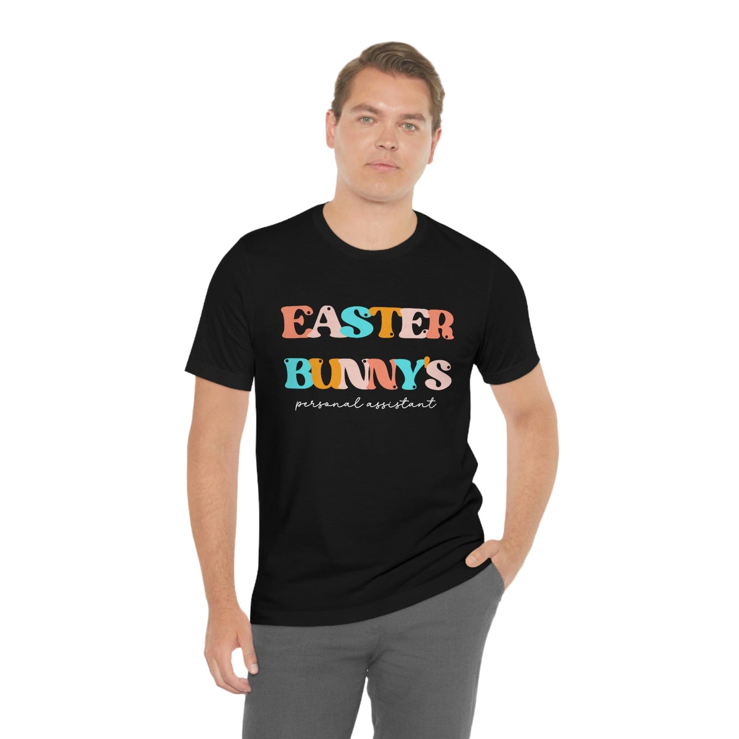 2023 Unisex Easter Bunny Squad Personal Assistant Funny Premium Easter Day T-Shirt