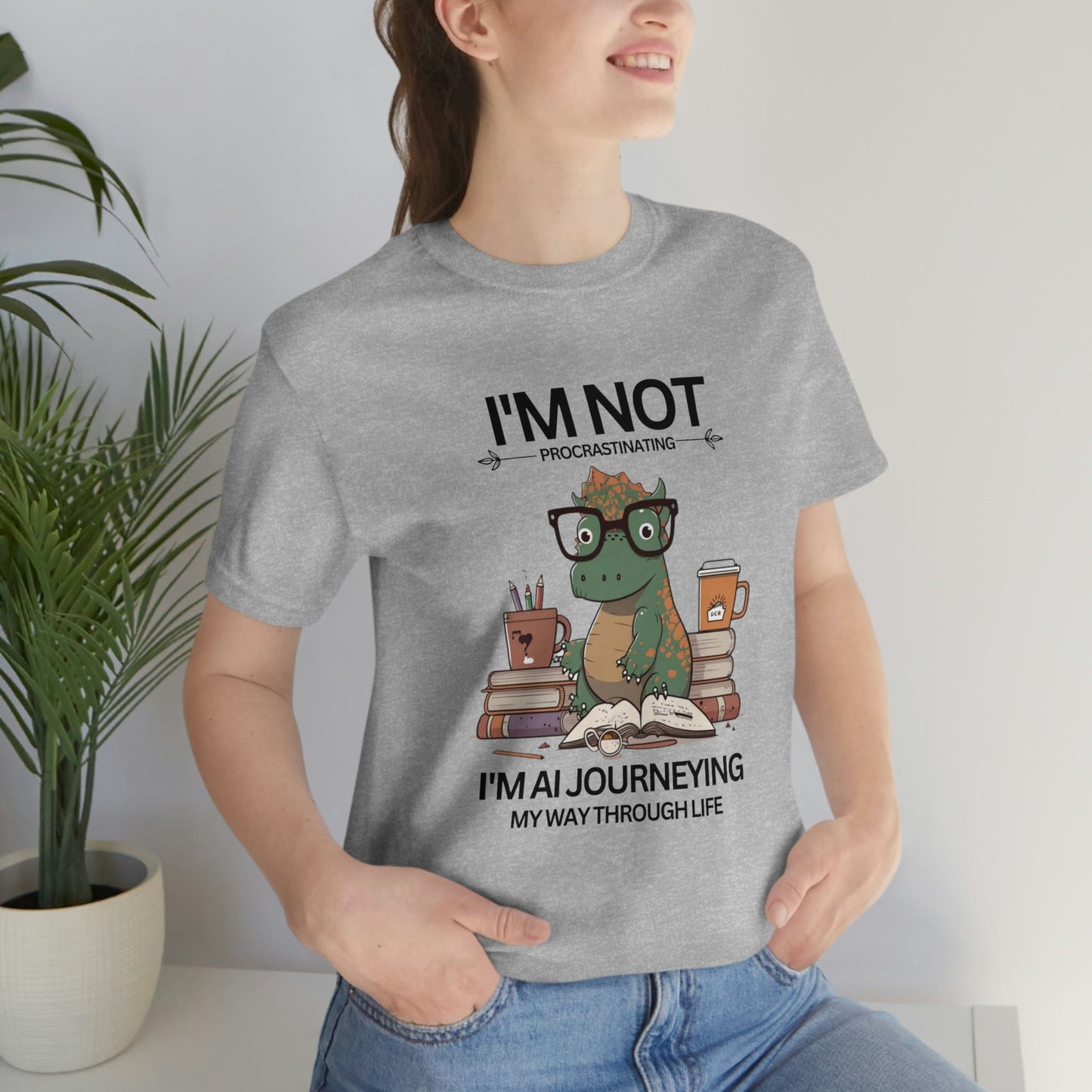 2023 Unisex I'm AI Journeying My Way Through Life AI Smart Genius Brains T-Shirt