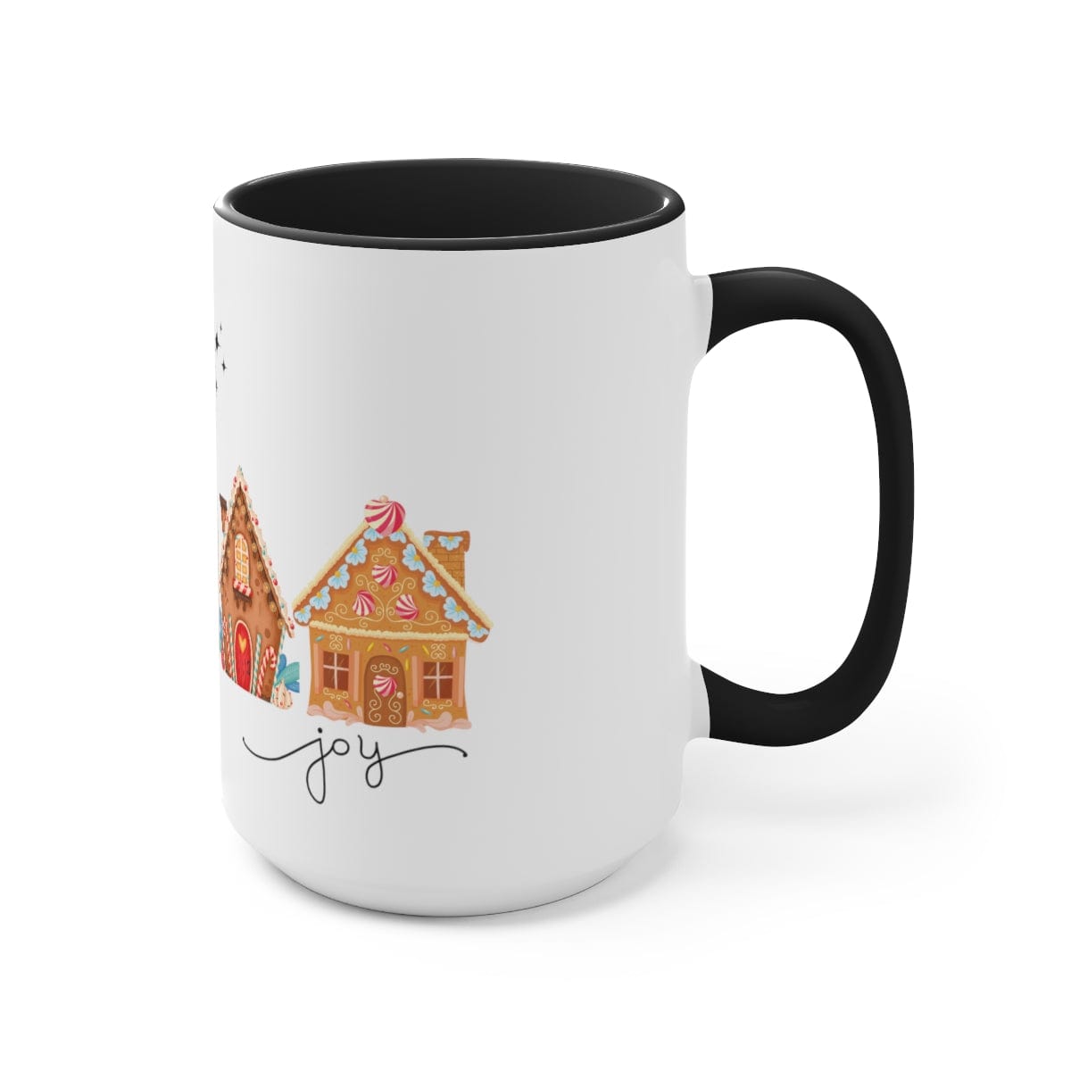 Comfort Joy Mug, Home Decor, Christmas Family Gift 15 oz Two-Tone Coffee Mugs