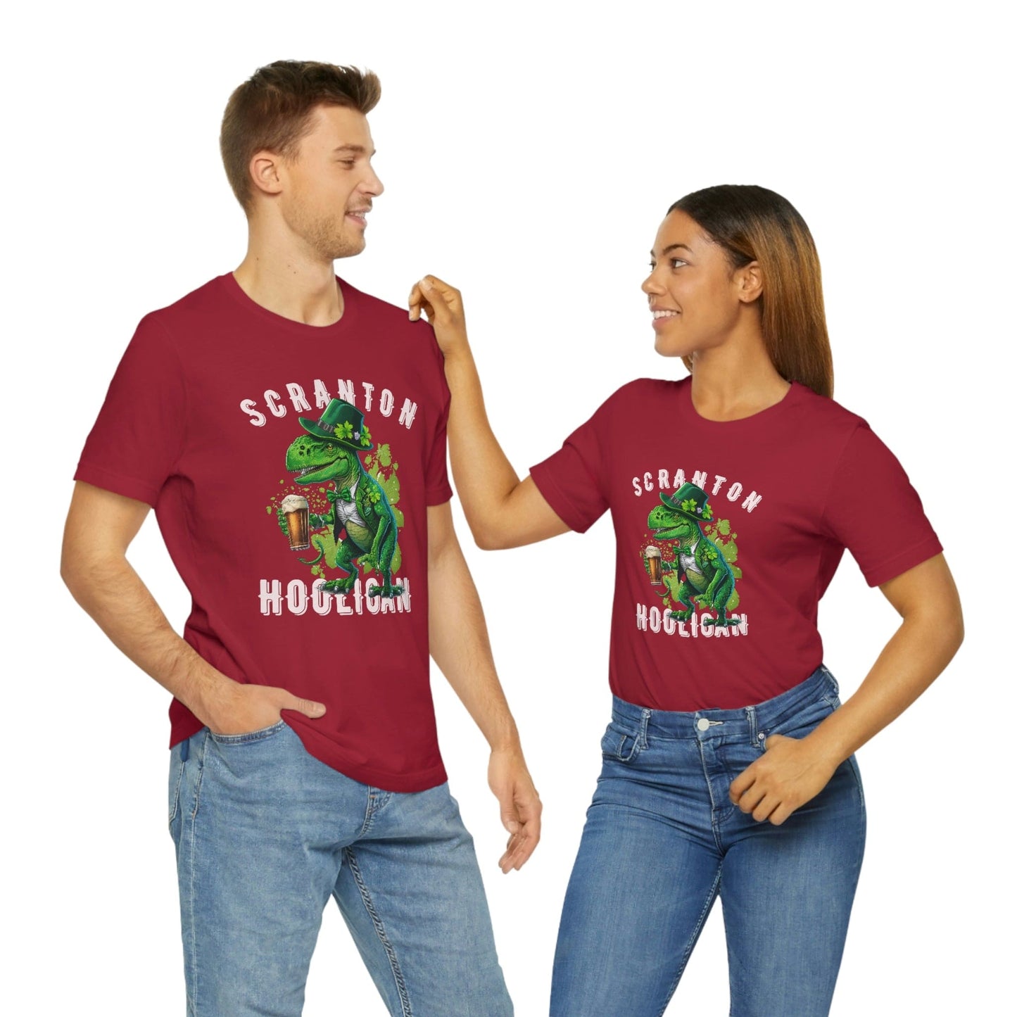 St. Patrick's Day 2023 Unisex Scranton Hooligan Shamrock Malarkey Clover T-Shirt
