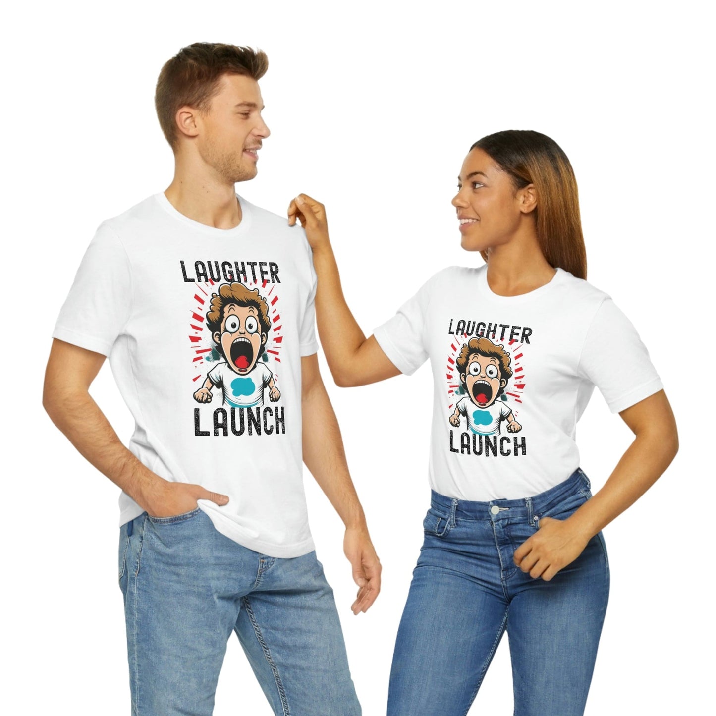 2023 Unisex Laughter Launch Prankster Lover Squad Pranks Quote April Fool's Day Joke Humor Comedy Sayings Sarcastic T-Shirt