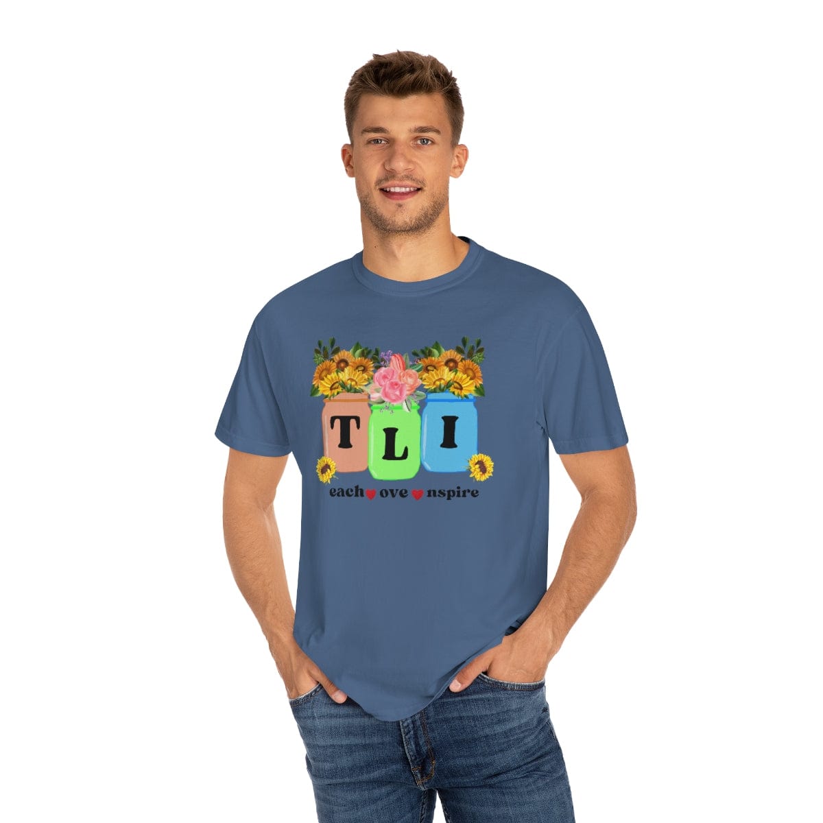 Fall Teacher Comfort Colors Shirt, Thankful Floral Shirt, Teacher Thanksgiving Gift, Teacher Shirt, Teacher Gift, U