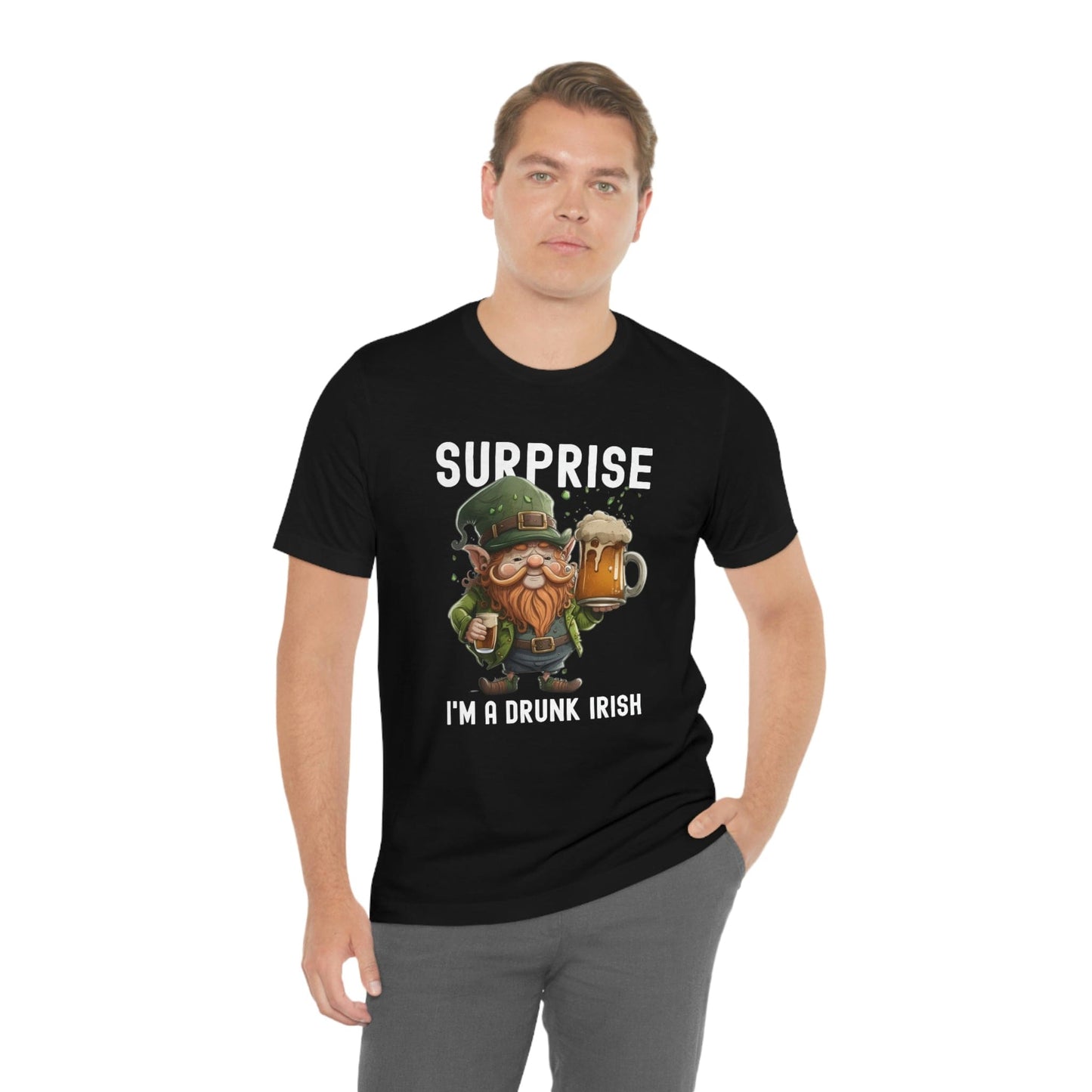 2023 Unisex Surprise I'm A Drunk Irish St Patricks Day Funny Gaelic T-Shirt