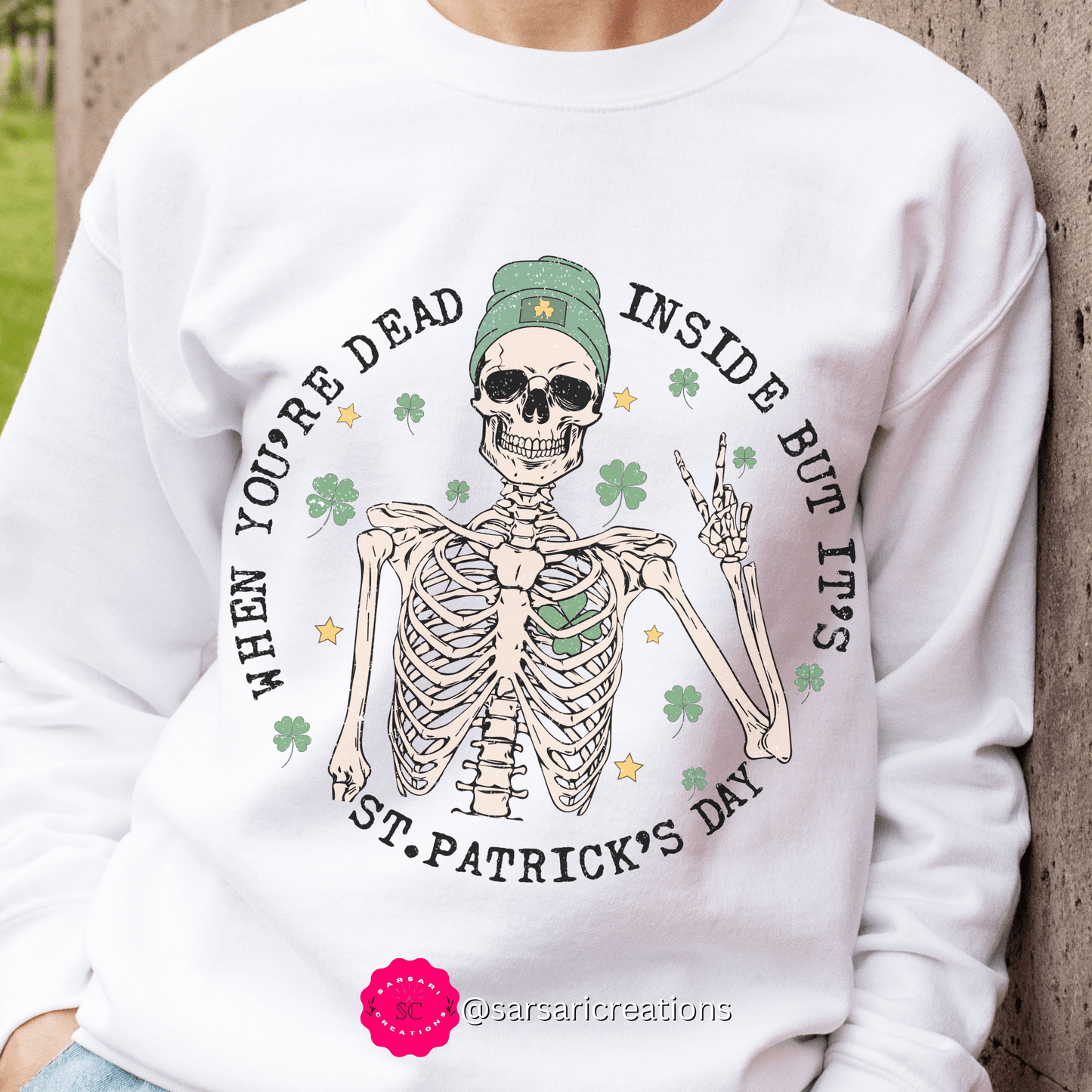2023 Funny Irish St. Patrick's Day Unisex Gaelic When You Are Dead Papa Sweatshirt