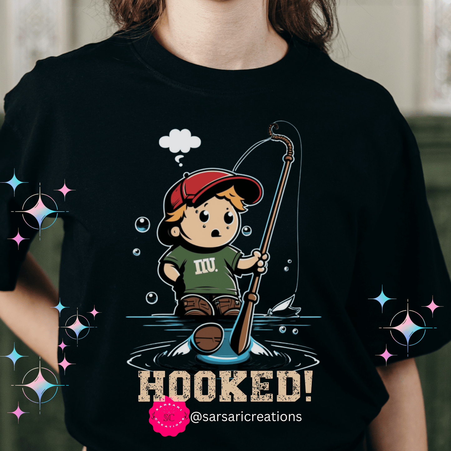 2023 Unisex Hooked Prankster Lover Squad pranks Quote April Fool's Day Joke Humor Comedy Sayings Sarcastic T-Shirt