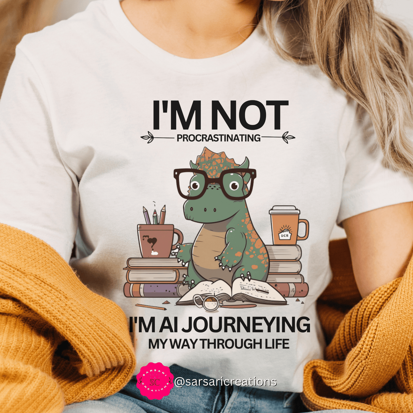 2023 Unisex I'm AI Journeying My Way Through Life AI Smart Genius Brains T-Shirt