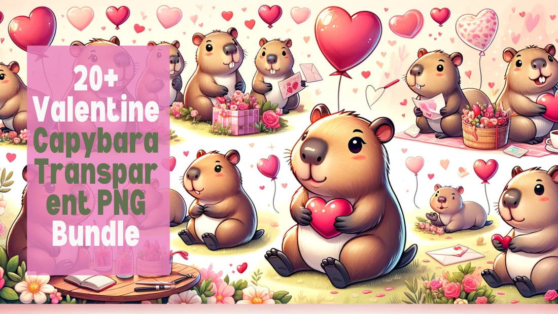 20+ Valentine Capybara Transparent PNG Bundle: Your Ultimate Guide! 