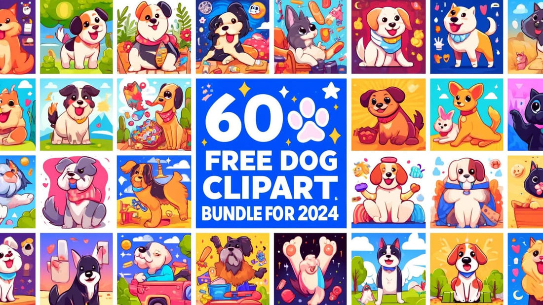 60+ Free Dog Clipart Bundles for 2024: Poodle, Beagle, and More for Crafters and Designers
