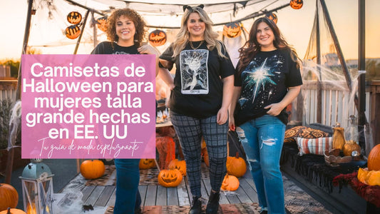 Camisetas de Halloween para mujeres talla grande hechas en EE. UU.: Tu guía de moda espeluznante