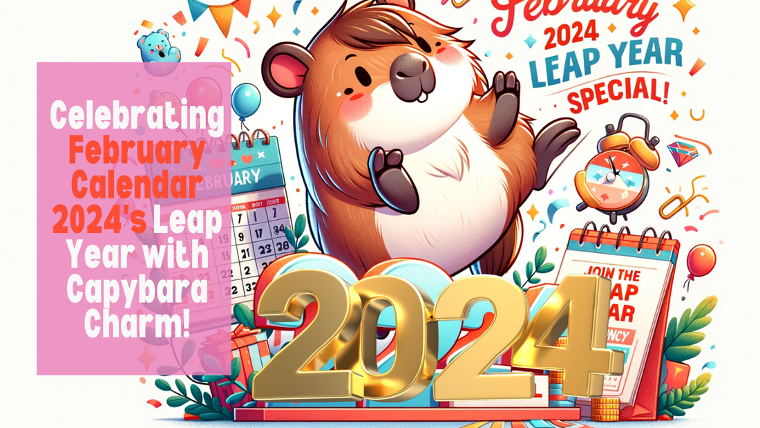 Celebrating February Calendar 2024's Leap Year with Capybara Charm!