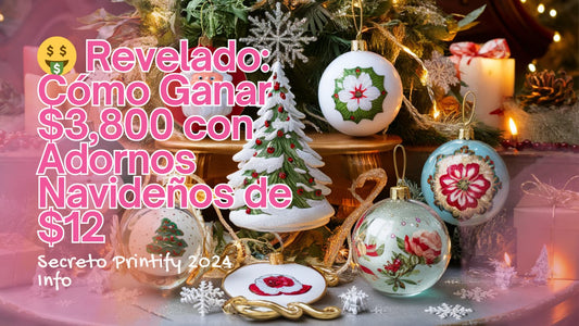 🤑 Revelado: Cómo Ganar $3,800 con Adornos Navideños de $12 | Secreto Printify 2024