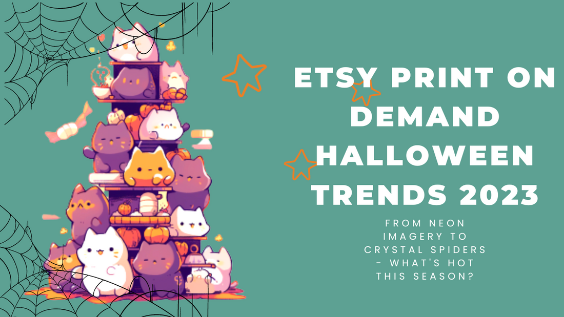a cute illustration of group of cats celebrating Halloween with a heading of blog on right side