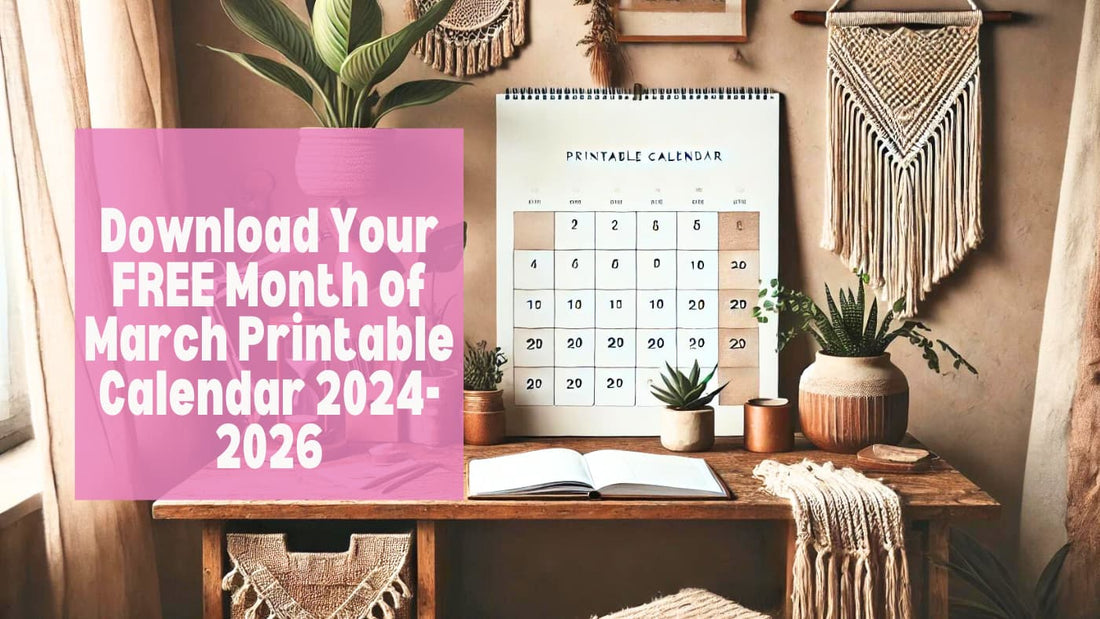 Download Your FREE Month of March Printable Calendar 2024-2026