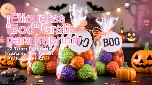 ¡Etiquetas "Boo" Gratis para Imprimir: El Truco Definitivo para tu Fiesta de Halloween! 👻🎃