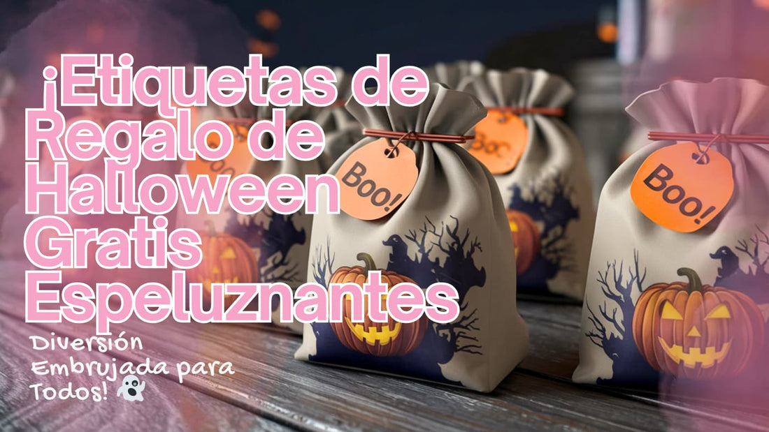 🎃 ¡Etiquetas de Regalo de Halloween Gratis Espeluznantes: Diversión Embrujada para Todos! 👻