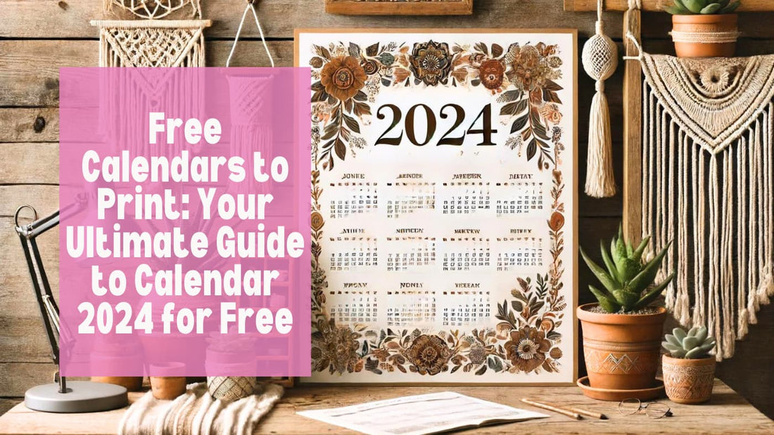 Free Calendars to Print Your Ultimate Guide to Calendar 2024 for Free