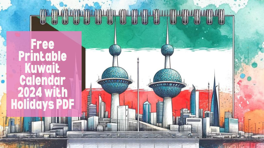 Free Printable Kuwait Calendar 2024 with Holidays PDF