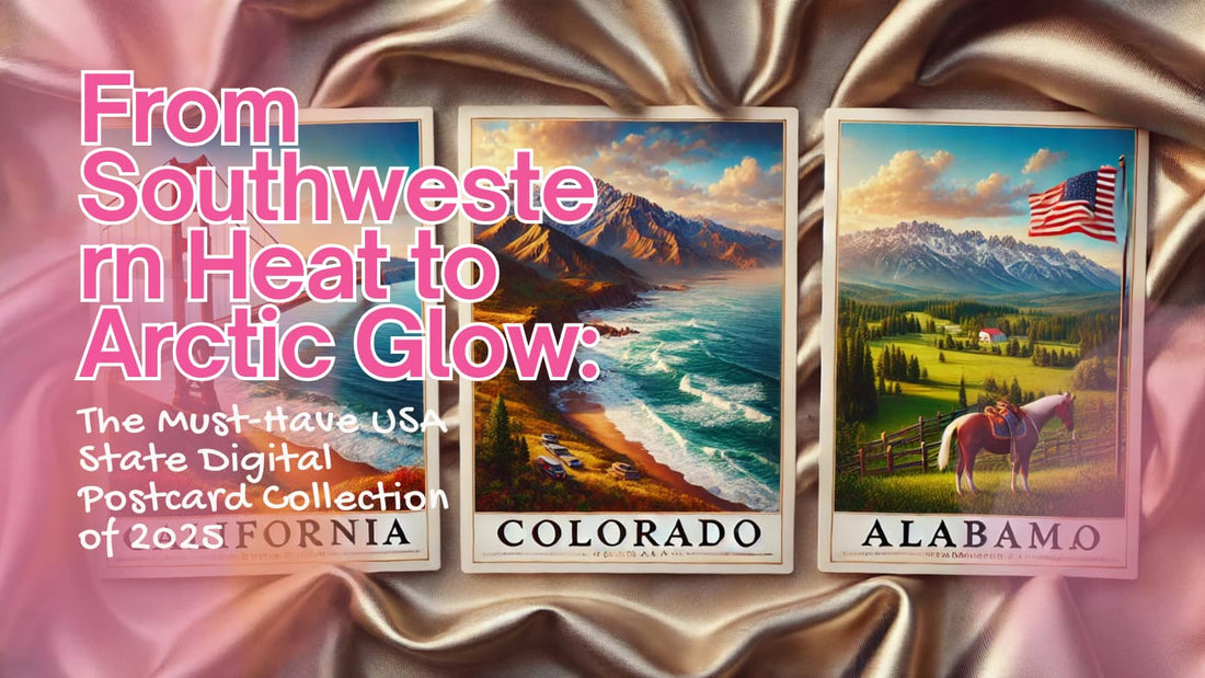 From Southwestern Heat to Arctic Glow The Must-Have USA State Digital Postcard Collection of 2025
