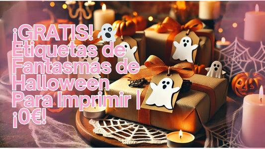 ¡GRATIS! 👻 Etiquetas de Fantasmas de Halloween Para Imprimir