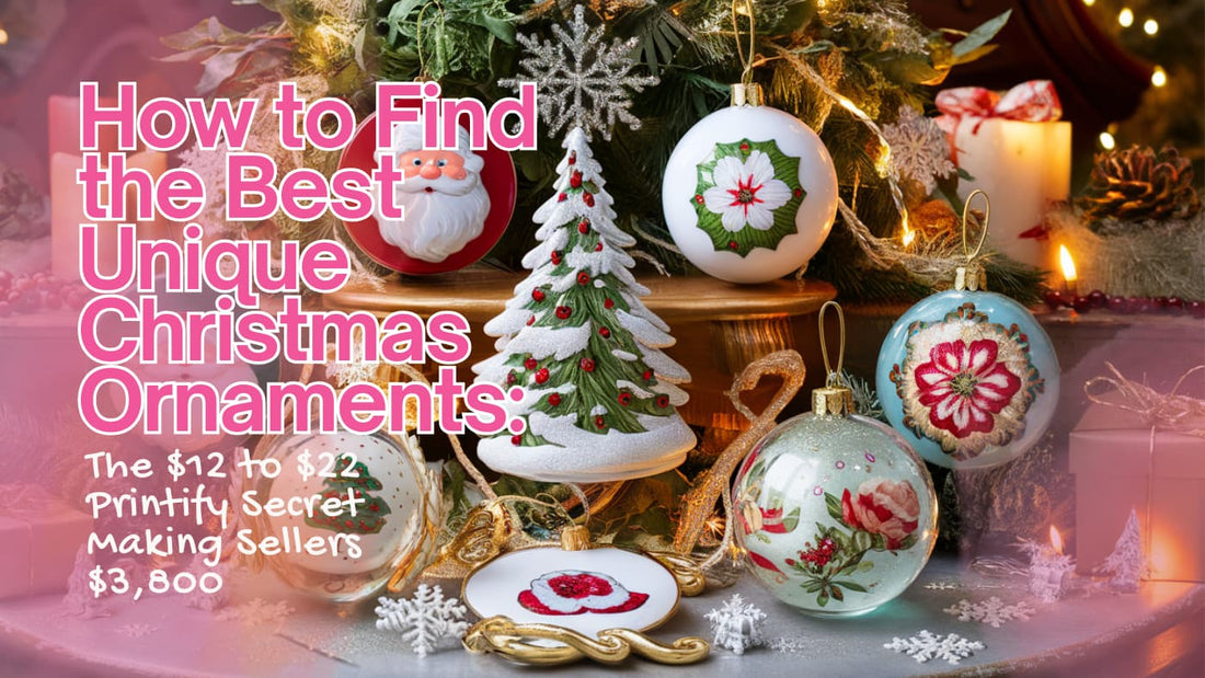 How to Find the Best Unique Christmas Ornaments: The $12 to $22 Printify Secret Making Sellers $3,800