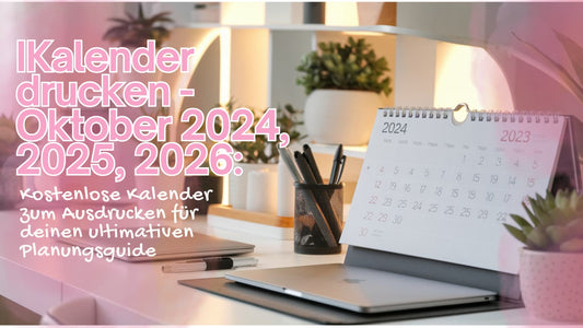 Kalender drucken - Oktober 2024, 2025, 2026: Kostenlose Kalender zum Ausdrucken für deinen ultimativen Planungsguide