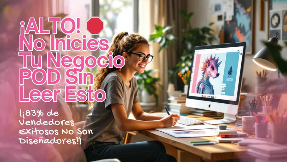 ¡ALTO! 🛑 No Inicies Tu Negocio POD Sin Leer Esto (¡83% de Vendedores Exitosos No Son Diseñadores!)