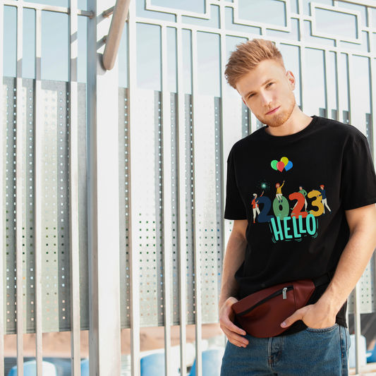 Model wearing Comfort Colors T-Shirt