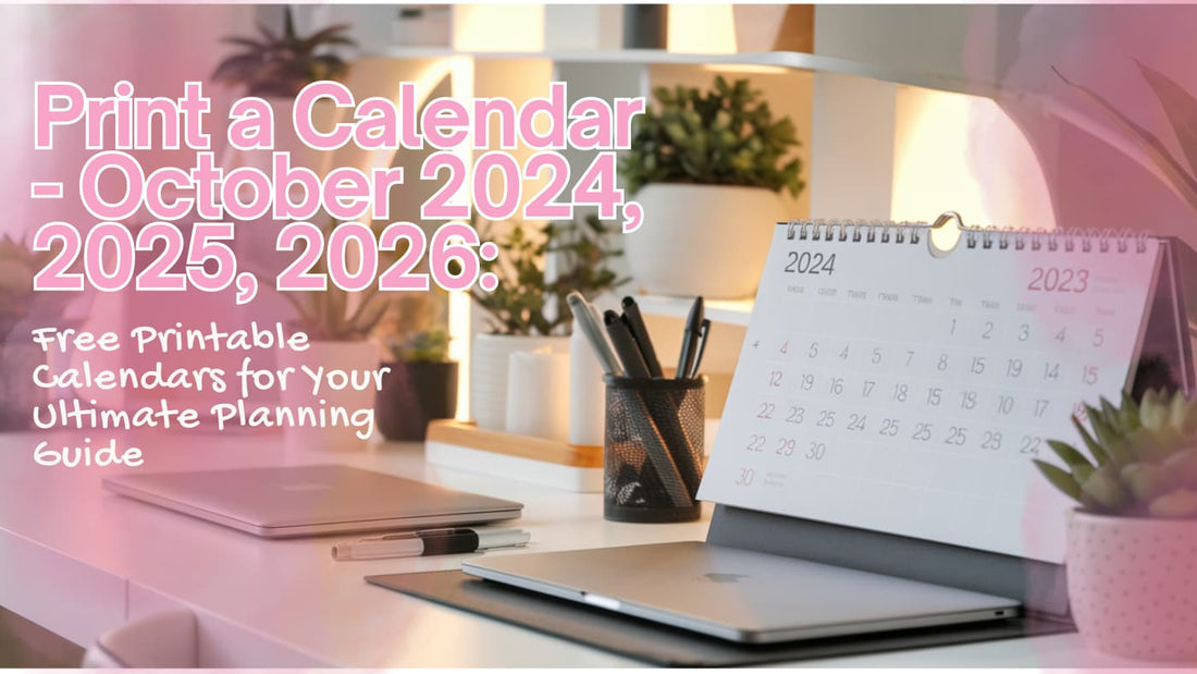 Print a Calendar - October 2024, 2025, 2026: Free Printable Calendars for Your Ultimate Planning Guide