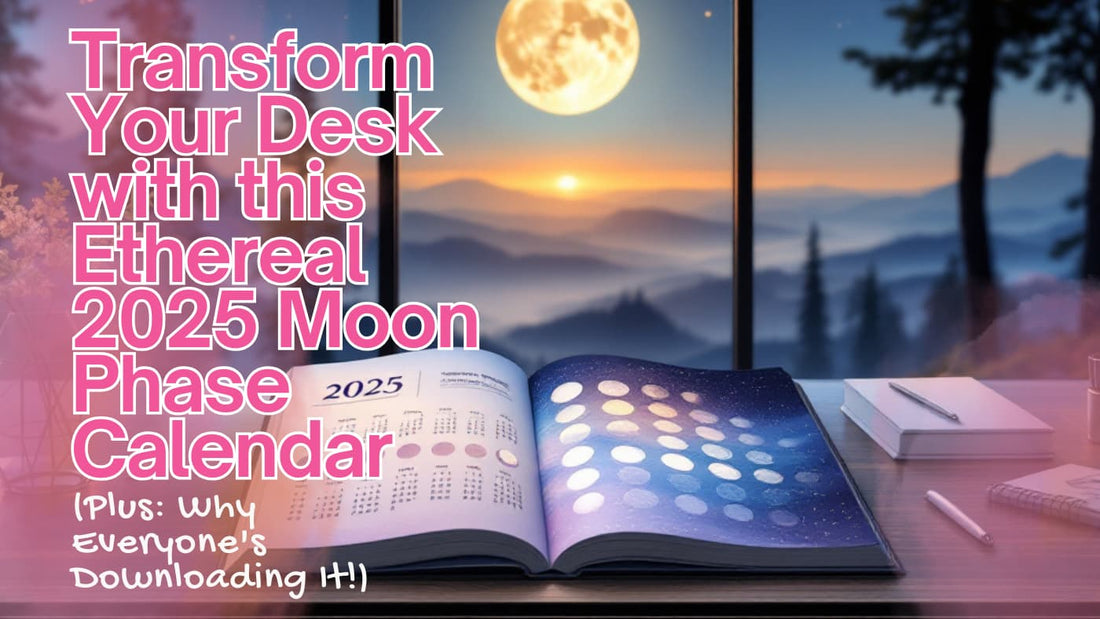 Transform Your Desk with this Ethereal 2025 Moon Phase Calendar