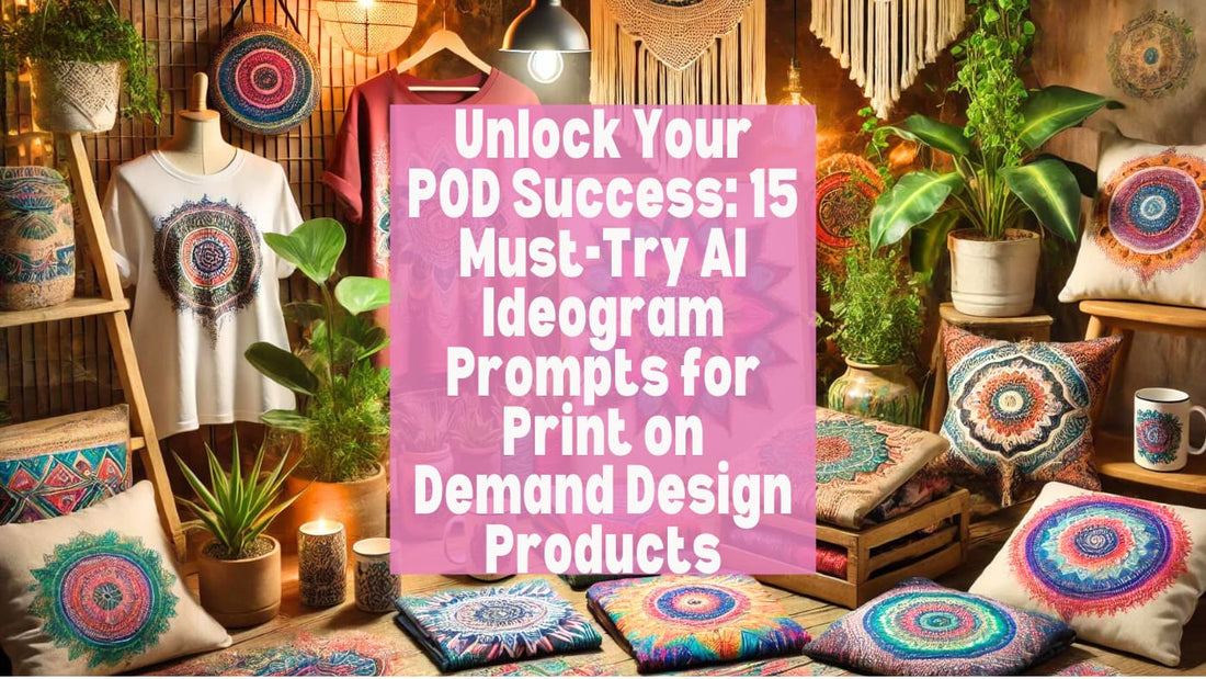 Unlock Your POD Success 15 Must-Try AI Ideogram Prompts for Print on Demand Design Products