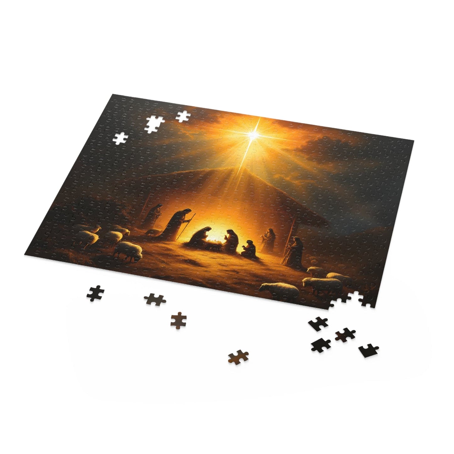 SARSARI The Star of Bethlehem Jigsaw Puzzle Games (120, 252, 500 pieces) for Adults | Educational Brain Toys | Holiday Religious Gift for Family