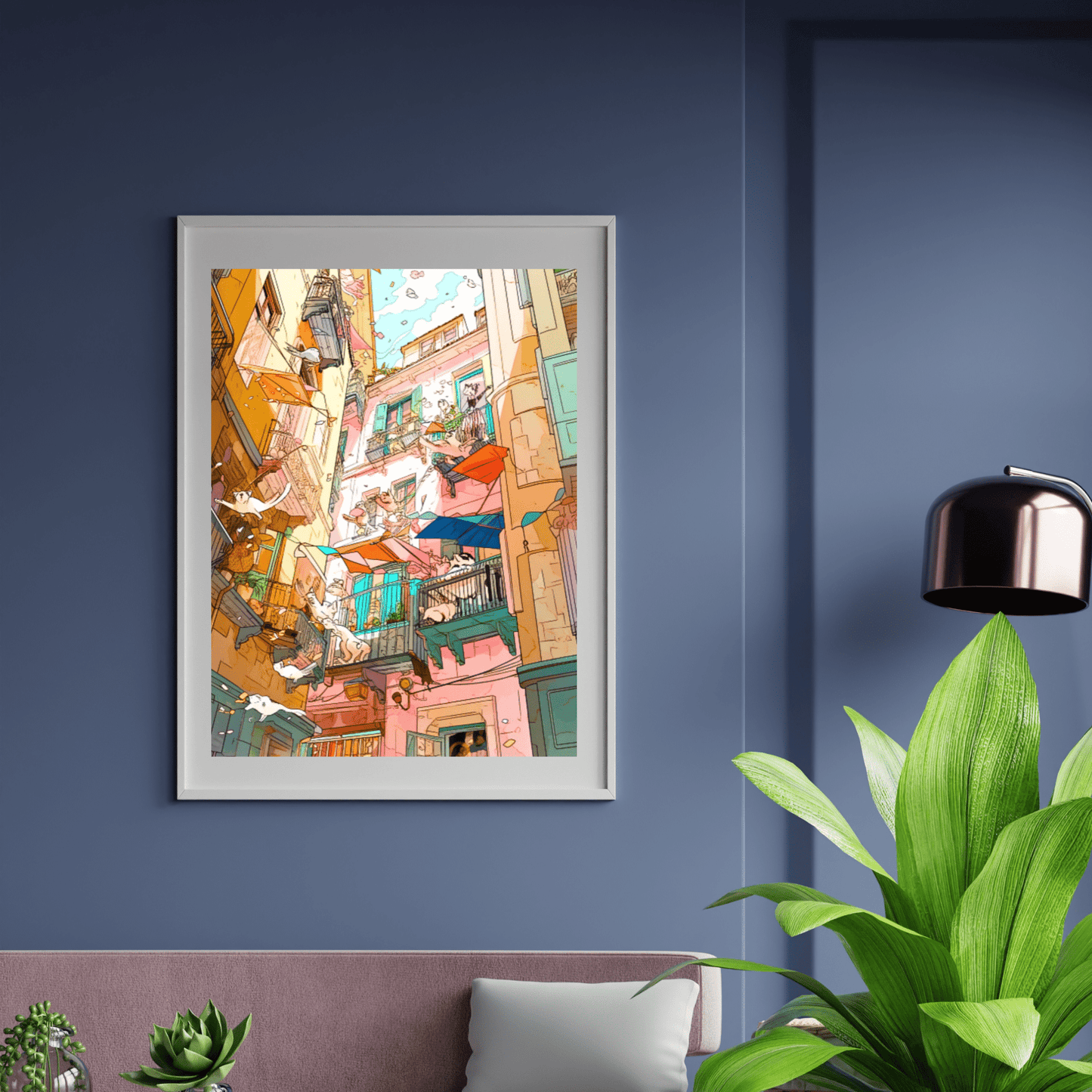 2023 Printable Maximalist Chaotic Lombard Street Pamplona Decorative Unframed Digital Ambiance Wall Hanging Home Decor Digital Download- Part 2