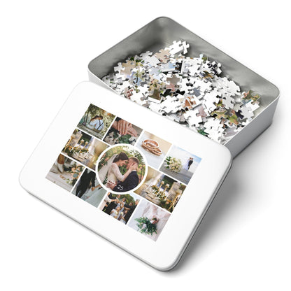 Mr and Mrs Unique Wedding Gift Jigsaw Puzzle with Custom Photo - 1000/500/252/110 Pieces - Customized Wedding Gifts after Marriage