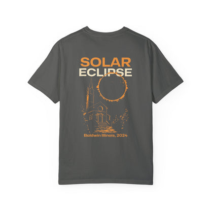 Solar Eclipse 2024 Baldwin Illinois USA Shirt Adult S-4XL - Black/Pepper, Path of Totality Shirt, Gift for Eclipse Lover