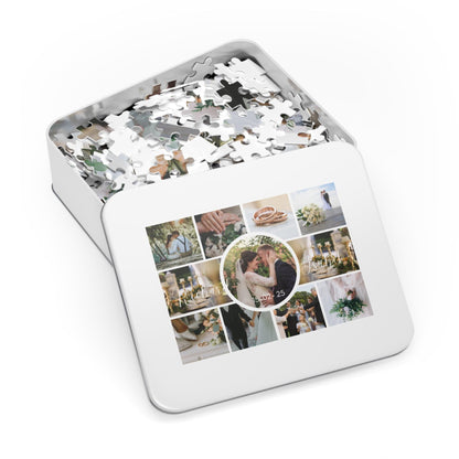 Mr and Mrs Unique Wedding Gift Jigsaw Puzzle with Custom Photo - 1000/500/252/110 Pieces - Customized Wedding Gifts after Marriage