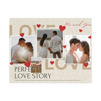 Custom Couple/Husband Jigsaw Puzzle from Photo Collage - 1000/500/252/110 Pieces - Romantic DIY Valentine's Gifts for Him