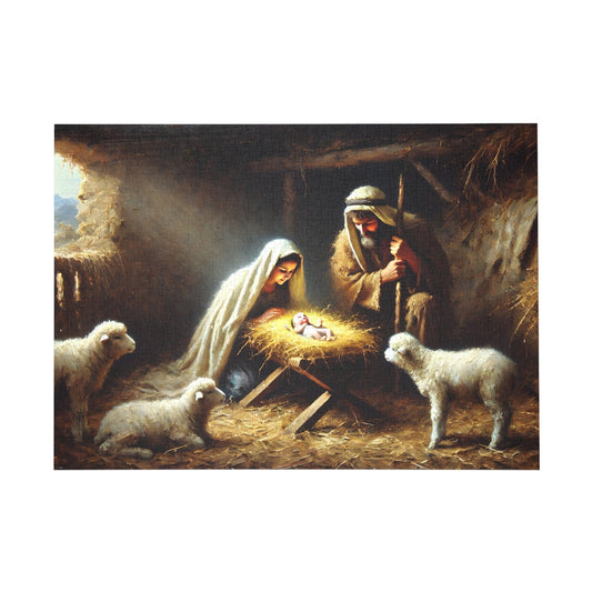 SARSARI O Holy Night Jigsaw Puzzle (252, 500 and 1000 pieces) for Teens & Adult | Christmas Nativity Puzzle | Holiday Religious Gift for Family