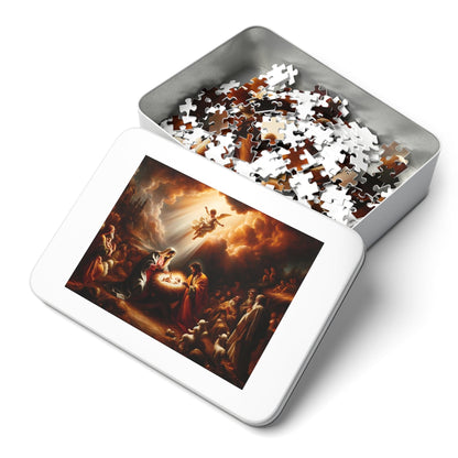 Jesus and Angels Jigsaw Puzzles | Nativity Scene Jigsaw Puzzle 110, 252, 500, 1000 piece for Christmas | Limited Edition | Religious Holy Puzzle for Adult & Kids